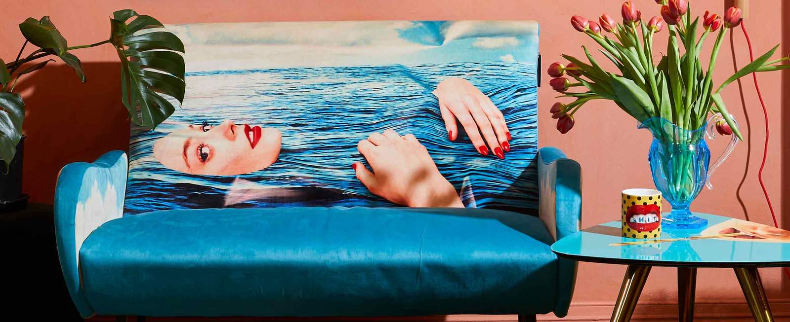 Seletti Pink Lipstick Tavolino Da Caffu00e8 Di Toiletpaper