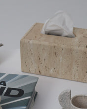 Load image into Gallery viewer, Travertine Tissue Box