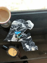 Load image into Gallery viewer, Kuwait Map Nero Antico Marble Tray