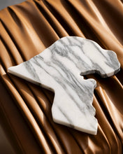 Load image into Gallery viewer, Kuwait Map Blanco Calacatta Marble Tray
