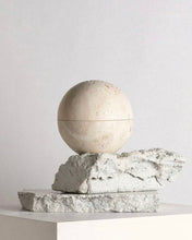 Load image into Gallery viewer, JADE BOTANICS Beige Travertine Mubkhar
