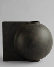 Load image into Gallery viewer, Offset Vase, Big - Coffee