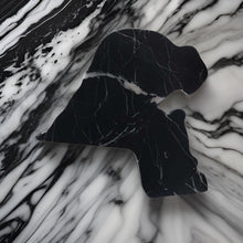 Load image into Gallery viewer, Kuwait Map Nero Antico Marble Tray