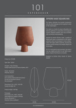 Load image into Gallery viewer, Sphere Vase Square, Big - Terracotta