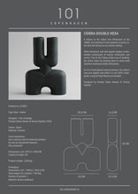 Load image into Gallery viewer, Cobra Vase Double, Hexa - Black