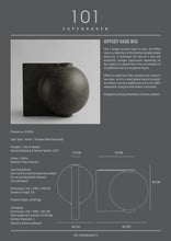 Load image into Gallery viewer, Offset Vase, Big - Coffee