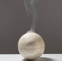 Load image into Gallery viewer, JADE BOTANICS Beige Travertine Mubkhar
