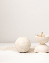 Load image into Gallery viewer, JADE BOTANICS Beige Travertine Mubkhar