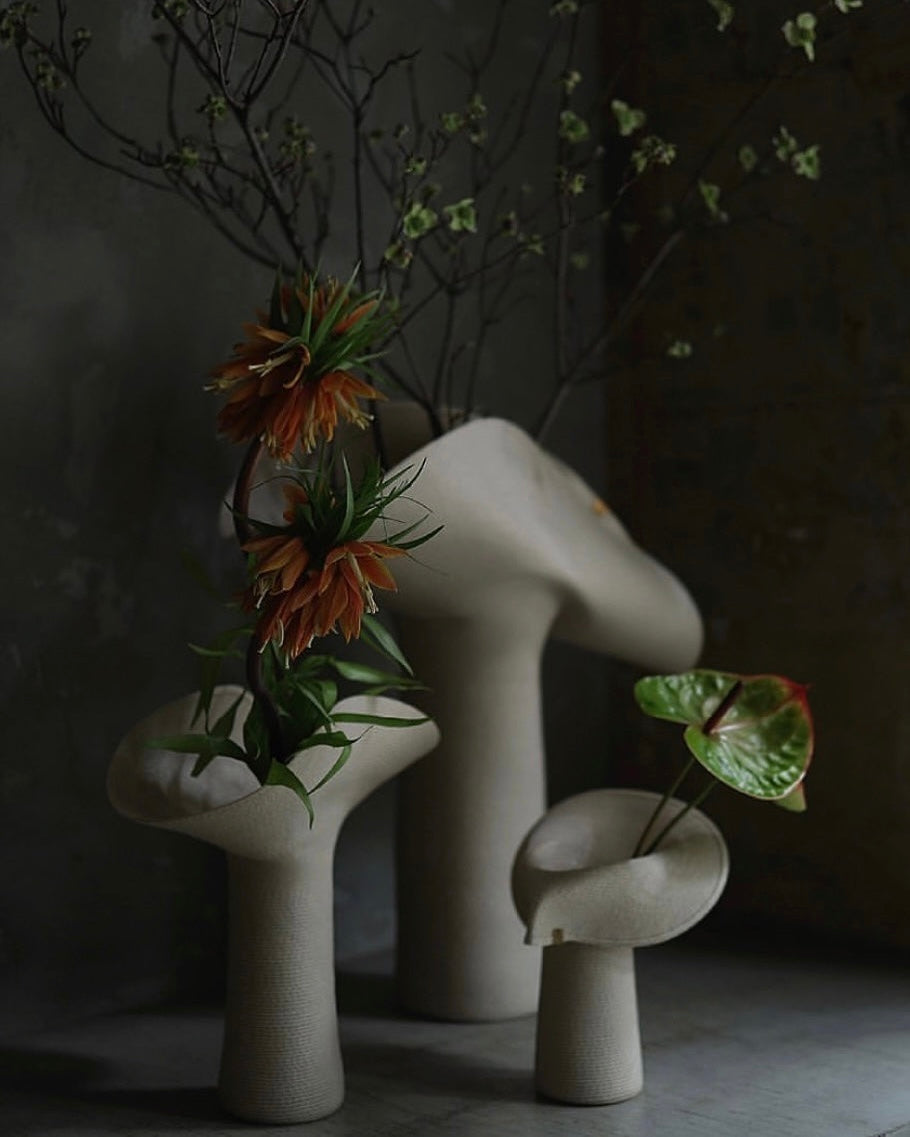 Lapel Collection Vase - Ivory