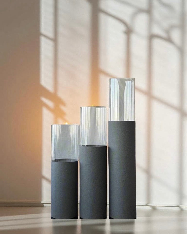 JADE BOTANICS Hurricane FLOOR CANDLE HOLDER