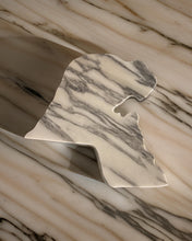 Load image into Gallery viewer, Kuwait Map Blanco Calacatta Marble Tray
