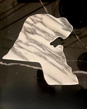 Load image into Gallery viewer, Kuwait Map Blanco Calacatta Marble Tray
