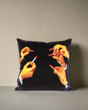 Load image into Gallery viewer, Seletti Lipstick feather cushion
