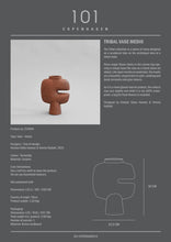 Load image into Gallery viewer, Tribal Vase, Medio - Terracotta
