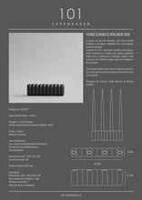 Load image into Gallery viewer, Tube Candle Holder, Big - Coffee
