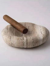 Load image into Gallery viewer, JB Travertine Cigar Ashtray
